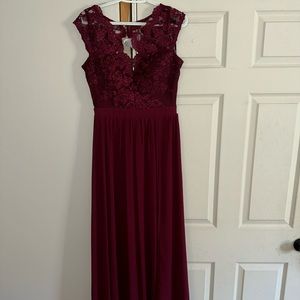 Beautiful wine colored dress